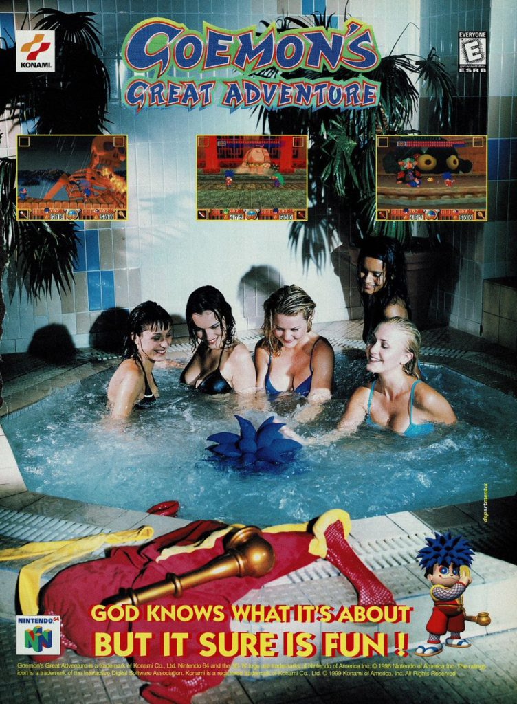 Goemon retro video game ad