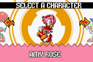 Sonic Advance GBA character select