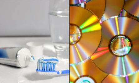 toothpaste on video game discs