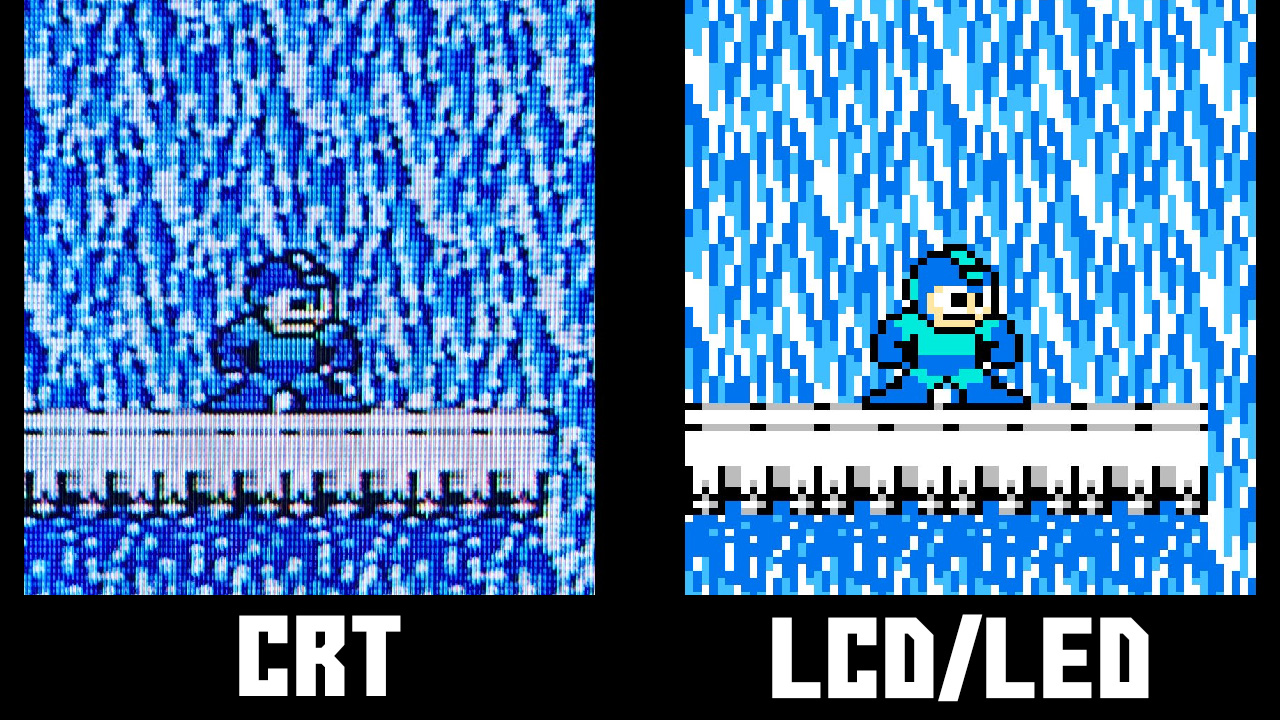 Mega Man 2 emulation vs CRT