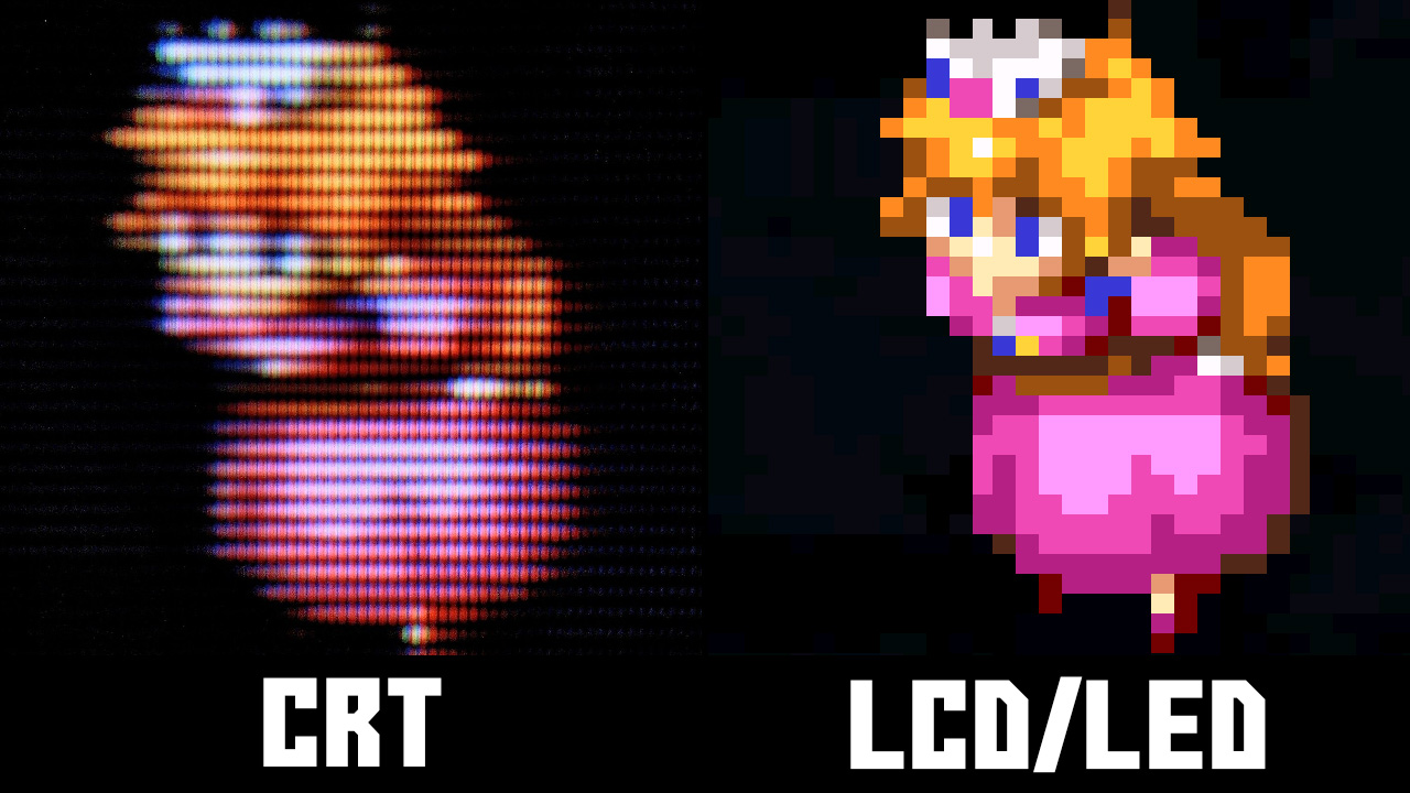 Super Mario RPG emulation vs CRT